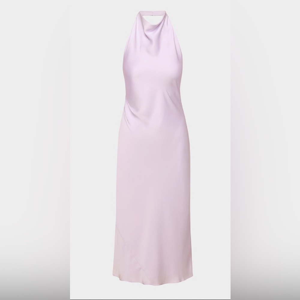 Aritzia Babaton Audience Satin Halter Dress